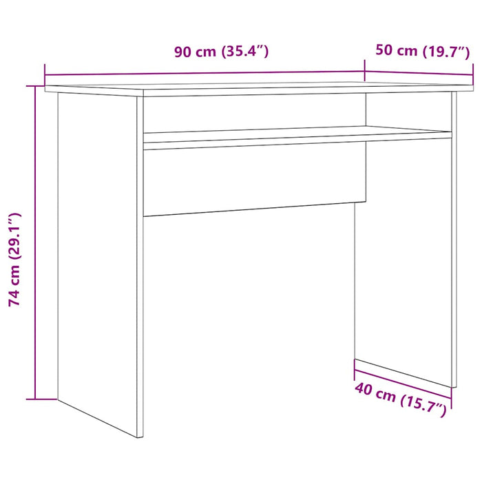 Birou, lemn vechi, 90x50x74 cm, lemn prelucrat - WALTI WALTI