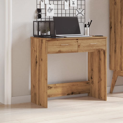 Birou, stejar artizanal, 80x40x75 cm, lemn prelucrat - WALTI WALTI