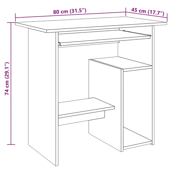 Birou, lemn vechi, 80x45x74 cm, lemn prelucrat - WALTI WALTI