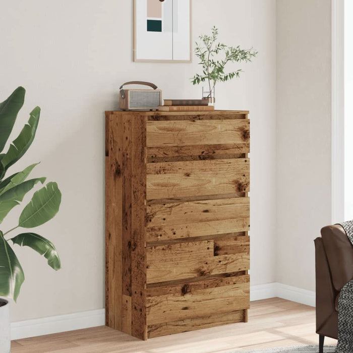 Dulap cu sertare, lemn vechi, 60x36x103 cm, lemn prelucrat - WALTI WALTI
