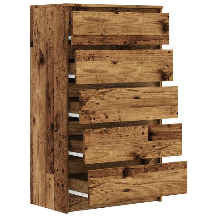 Dulap cu sertare, lemn vechi, 60x36x103 cm, lemn prelucrat - WALTI WALTI