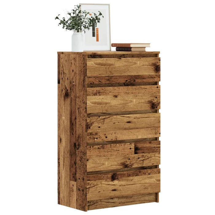 Dulap cu sertare, lemn vechi, 60x36x103 cm, lemn prelucrat - WALTI WALTI