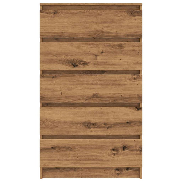 Dulap cu sertar, stejar artizanal, 60x36x103 cm, lemn prelucrat - WALTI WALTI