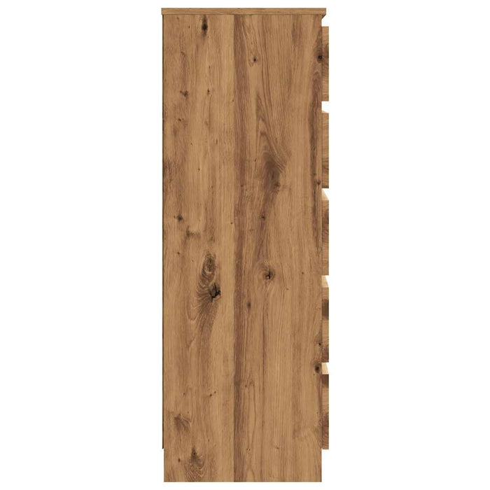 Dulap cu sertar, stejar artizanal, 60x36x103 cm, lemn prelucrat - WALTI WALTI