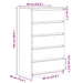 Dulap cu sertar, stejar artizanal, 60x36x103 cm, lemn prelucrat - WALTI WALTI