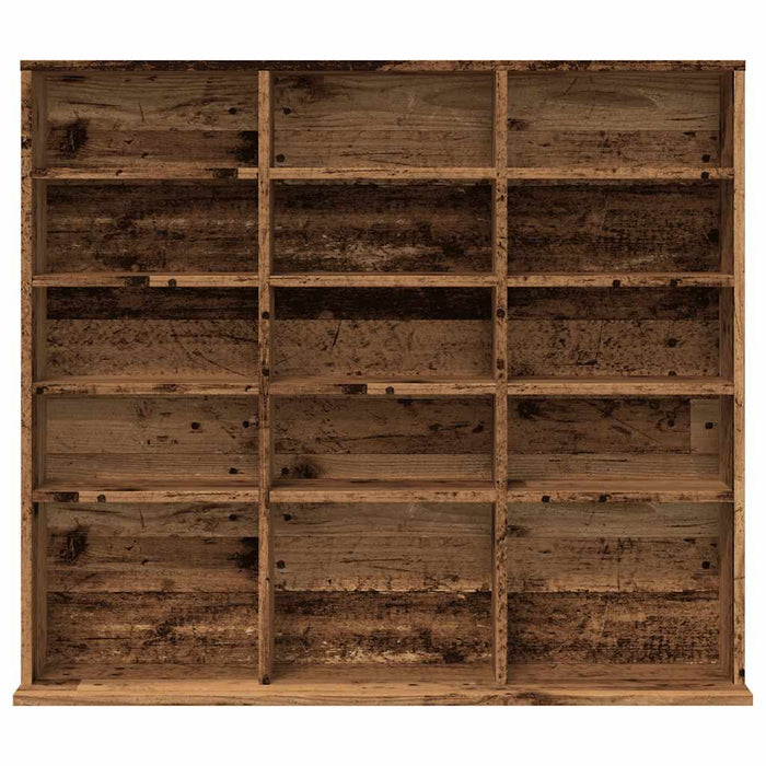 Dulap CD-uri, lemn vechi, 100x23x89,5 cm, lemn prelucrat WALTI