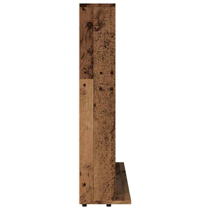 Dulap CD-uri, lemn vechi, 100x23x89,5 cm, lemn prelucrat WALTI