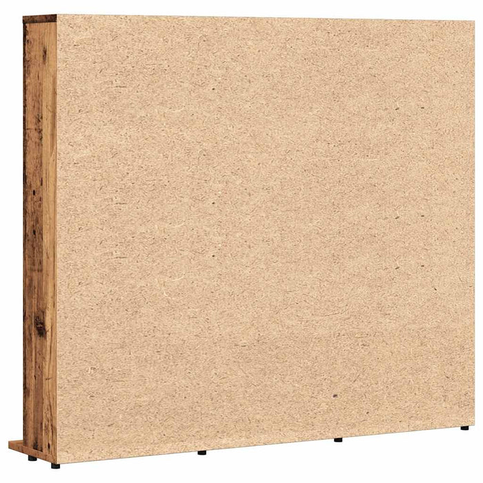 Dulap CD-uri, lemn vechi, 100x23x89,5 cm, lemn prelucrat WALTI