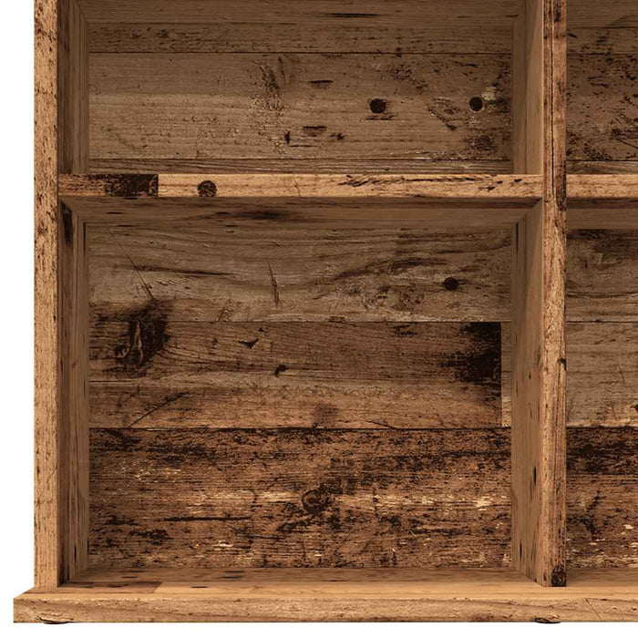 Dulap CD-uri, lemn vechi, 100x23x89,5 cm, lemn prelucrat WALTI