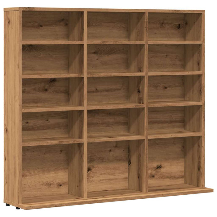 Dulap CD-uri, stejar artizanal, 100x23x89,5 cm, lemn prelucrat WALTI