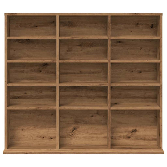 Dulap CD-uri, stejar artizanal, 100x23x89,5 cm, lemn prelucrat WALTI