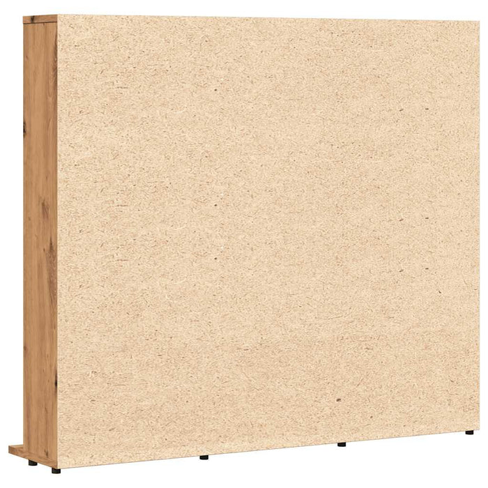 Dulap CD-uri, stejar artizanal, 100x23x89,5 cm, lemn prelucrat WALTI