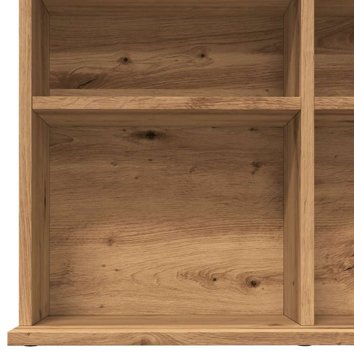 Dulap CD-uri, stejar artizanal, 100x23x89,5 cm, lemn prelucrat WALTI