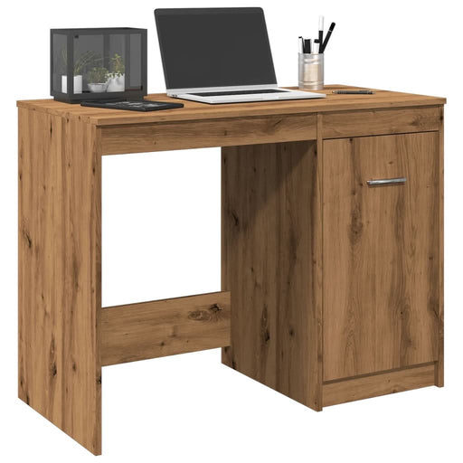 Birou, stejar artizanal, 100x50x76 cm, lemn prelucrat - WALTI WALTI