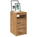 Dulap cu sertar, stejar artizanal, 40x50x76 cm, lemn prelucrat - WALTI WALTI
