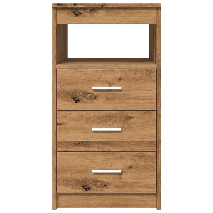 Dulap cu sertar, stejar artizanal, 40x50x76 cm, lemn prelucrat - WALTI WALTI