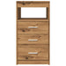 Dulap cu sertar, stejar artizanal, 40x50x76 cm, lemn prelucrat - WALTI WALTI