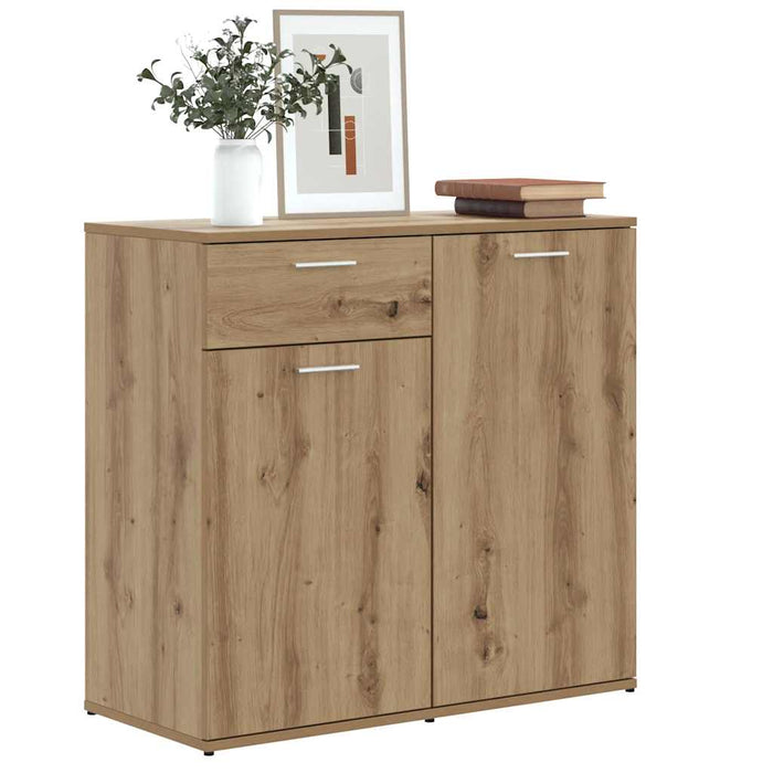 Dulap, stejar artizanal, 80x36x75 cm, lemn prelucrat - WALTI WALTI