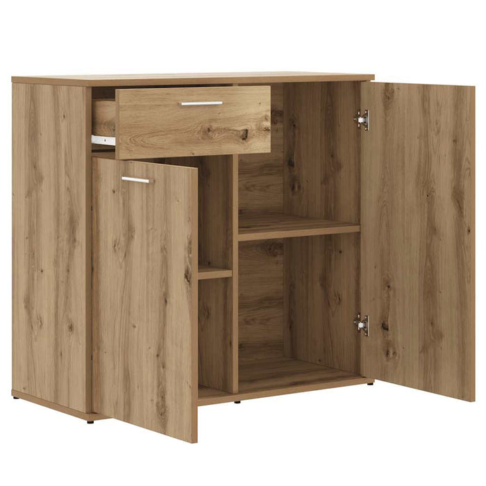 Dulap, stejar artizanal, 80x36x75 cm, lemn prelucrat - WALTI WALTI
