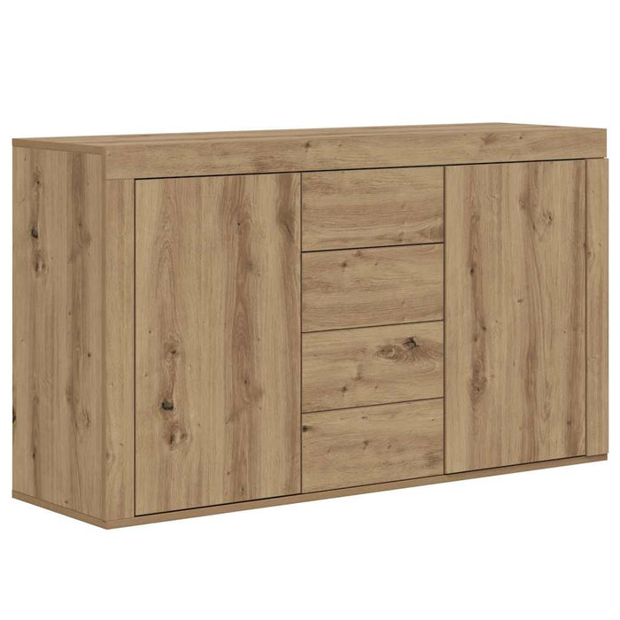 Dulap, stejar artizanal, 120x36x69 cm, lemn prelucrat WALTI