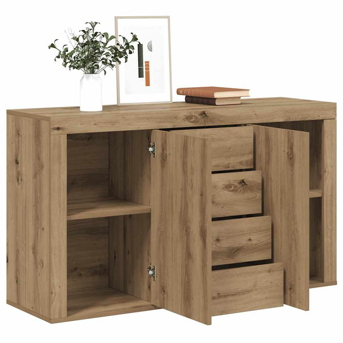 Dulap, stejar artizanal, 120x36x69 cm, lemn prelucrat WALTI