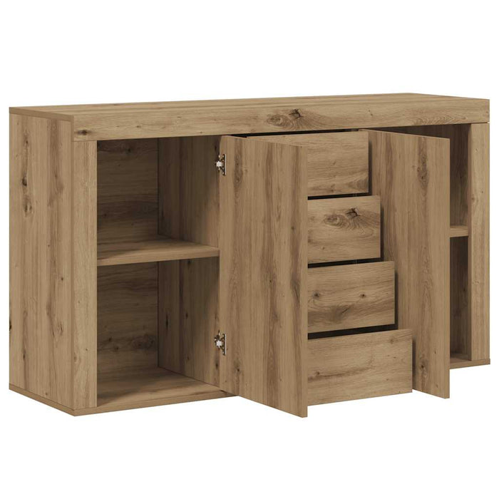 Dulap, stejar artizanal, 120x36x69 cm, lemn prelucrat WALTI