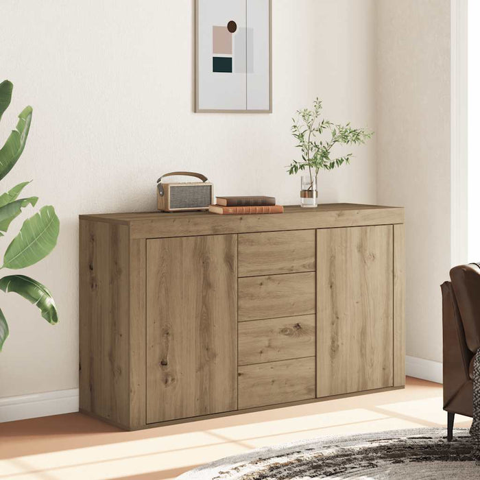 Dulap, stejar artizanal, 120x36x69 cm, lemn prelucrat WALTI