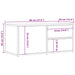 Dulap TV Lemn vechi 80x34x35,5 cm Lemn prelucrat - WALTI WALTI