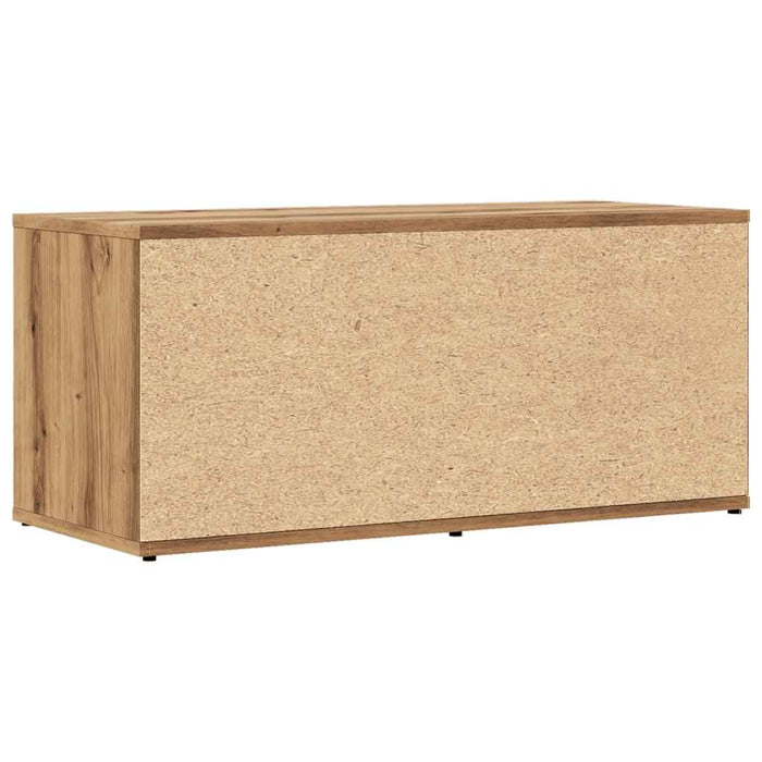 Comodă TV, stejar artizanal, 80x34x35,5 cm, lemn prelucrat - WALTI WALTI