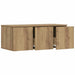 Dulap TV, stejar artizanal, 80x34x30 cm, lemn prelucrat - WALTI WALTI