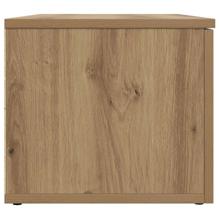 Dulap TV, stejar artizanal, 80x34x30 cm, lemn prelucrat - WALTI WALTI