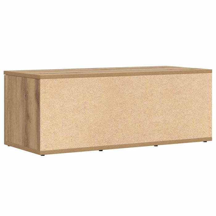 Dulap TV, stejar artizanal, 80x34x30 cm, lemn prelucrat - WALTI WALTI