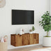 Dulap TV de perete, lemn vechi, 80x30x30 cm, lemn prelucrat - WALTI WALTI