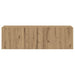 Dulap TV perete, stejar artizanal, 80x30x30 cm, lemn prelucrat - WALTI WALTI
