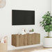 Dulap TV perete, stejar artizanal, 80x30x30 cm, lemn prelucrat - WALTI WALTI