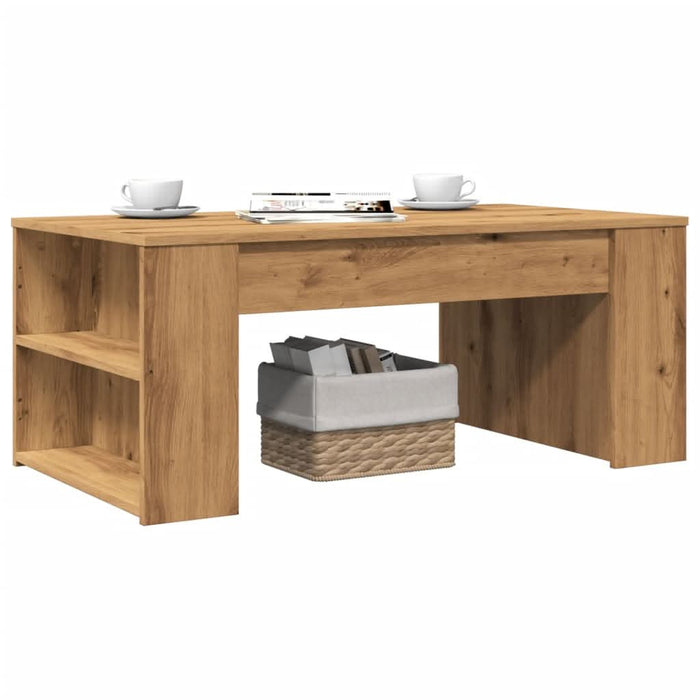 Măsuță de cafea, stejar artizanal, 102x55x42 cm, lemn prelucrat - WALTI WALTI