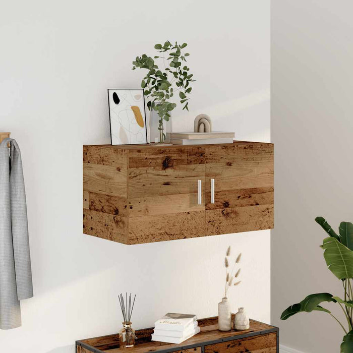 Dulap de perete din lemn vechi 80x39x40 cm din lemn prelucrat - WALTI WALTI