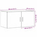 Dulap de perete din lemn vechi 80x39x40 cm din lemn prelucrat - WALTI WALTI