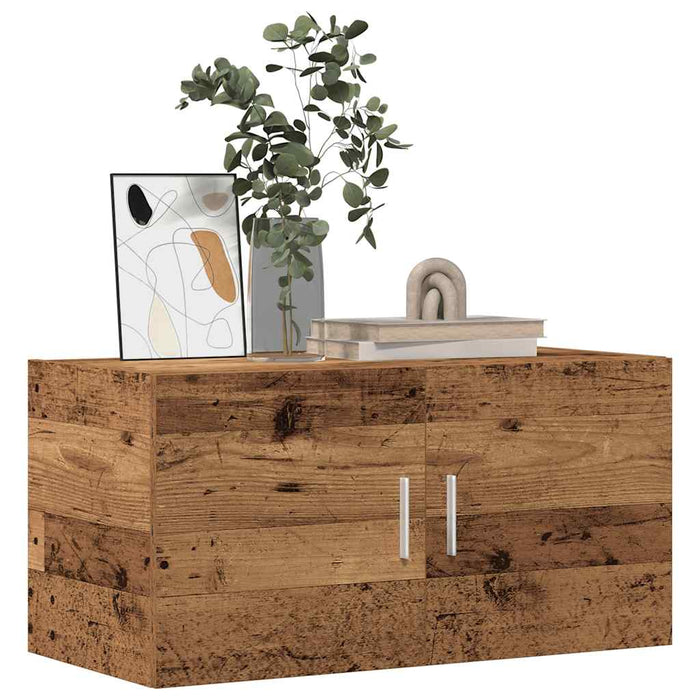 Dulap de perete din lemn vechi 80x39x40 cm din lemn prelucrat - WALTI WALTI
