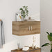 Dulap de perete, stejar artizanal, 80x39x40 cm, lemn prelucrat - WALTI WALTI