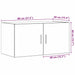 Dulap de perete, stejar artizanal, 80x39x40 cm, lemn prelucrat - WALTI WALTI