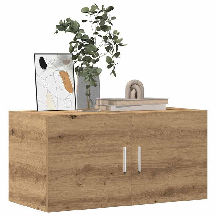Dulap de perete, stejar artizanal, 80x39x40 cm, lemn prelucrat - WALTI WALTI