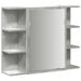 Dulap de baie cu oglindă, gri beton, 80 x 20,5 x 64 cm, PAL - WALTI WALTI