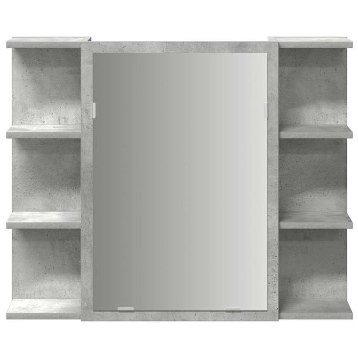 Dulap de baie cu oglindă, gri beton, 80 x 20,5 x 64 cm, PAL - WALTI WALTI