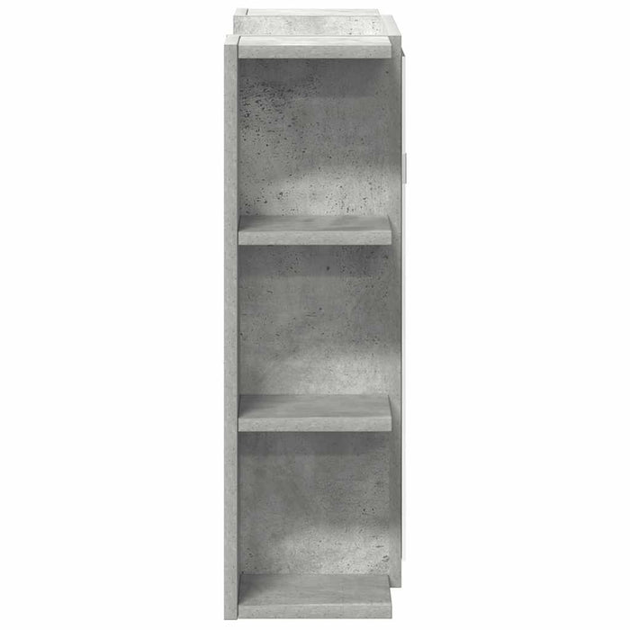 Dulap de baie cu oglindă, gri beton, 80 x 20,5 x 64 cm, PAL - WALTI WALTI