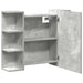 Dulap de baie cu oglindă, gri beton, 80 x 20,5 x 64 cm, PAL - WALTI WALTI