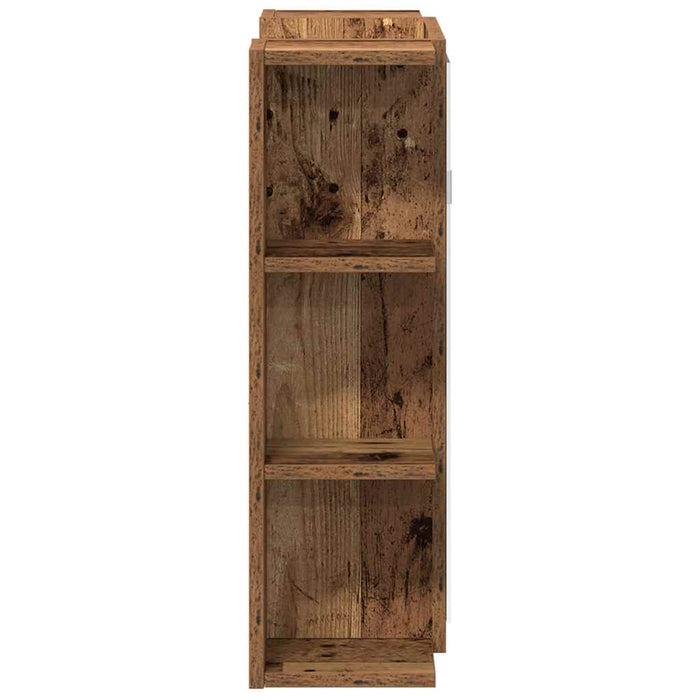 Dulap cu oglindă de baie lemn vechi 80x20,5x64 cm lemn de lemn - WALTI WALTI