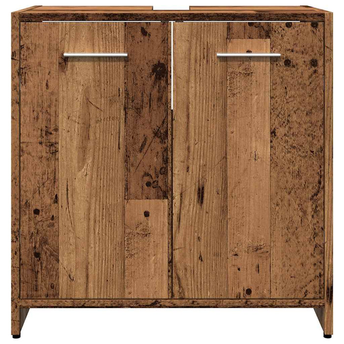 Dulap pentru chiuvetă baie lemn vechi 60x33x60cm lemn prelucrat - WALTI WALTI