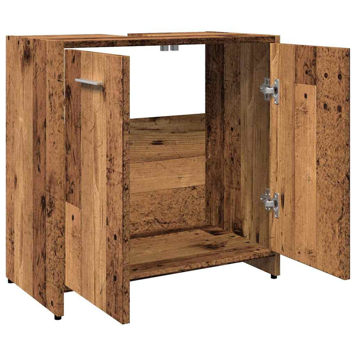 Dulap pentru chiuvetă baie lemn vechi 60x33x60cm lemn prelucrat - WALTI WALTI