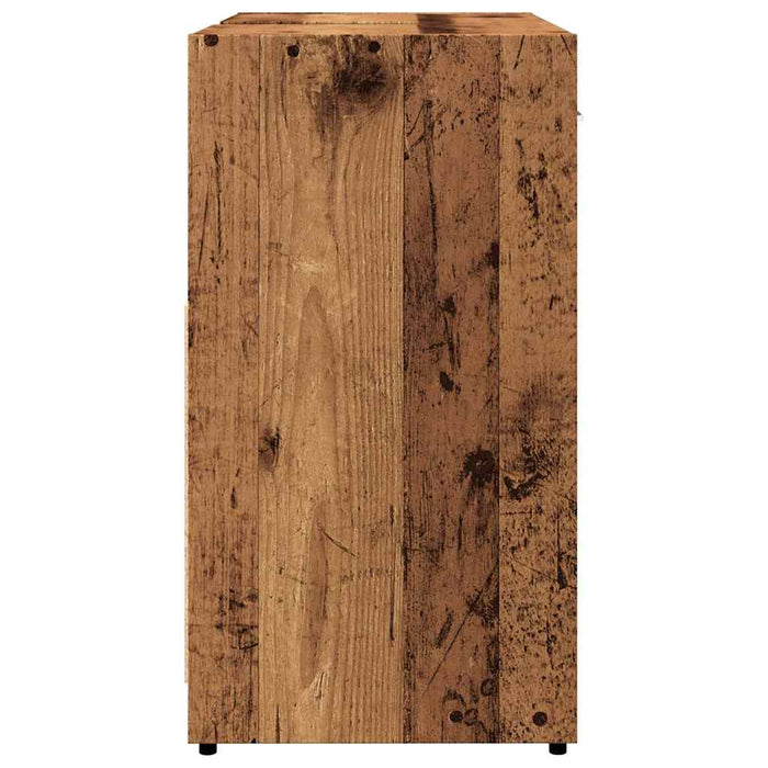 Dulap pentru chiuvetă baie lemn vechi 60x33x60cm lemn prelucrat - WALTI WALTI